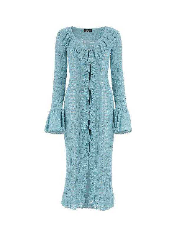 블루마린(Blumarine) 비스코스 니트 롱 원피스 2A304A N0482 | jentestore