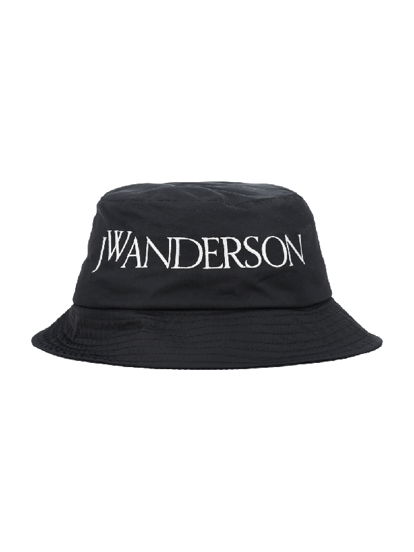 JW 앤더슨(JW ANDERSON) 바이컬러 로고 자수 버킷햇 23AAC0175FA0214#999 | jentestore