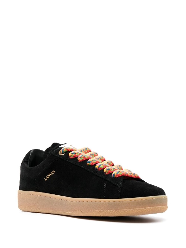 랑방(LANVIN) 스웨이드 커브 레이스업 스니커즈 FM SKDK0B VESU A23 10 | jentestore