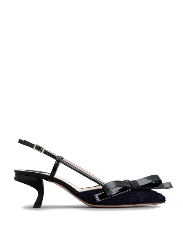 로저비비에(roger vivier) VIRGULE 보우 디테일 슬링백힐 RVW63836510SKJ 073F | jentestore