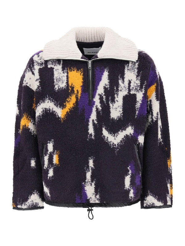 이자벨마랑(ISABEL MARANT) MARLO 그래픽 플리스 아노락 자켓 MA0061HA