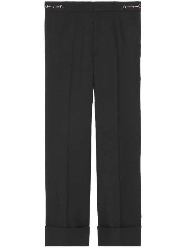 구찌(GUCCI) 홀스빗 디테일 울 팬츠 776315 ZHW511000 | jentestore