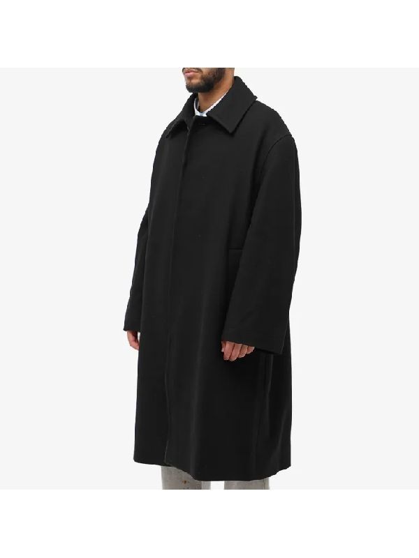스튜디오 니콜슨(STUDIO NICHOLSON) WAIN 웨인 울 오버 코트 WAIN SNM 1027 BLACK | jentestore
