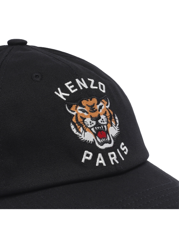 겐조(KENZO) 로고 자수 코튼 볼캡 FE58AC611F47 99 | jentestore