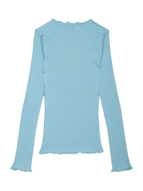 베이스레인지(BASERANGE) VEIN 심 디테일 롱 슬리브 탑 TTVLRBVSU23 BRUS BLUE | jentestore