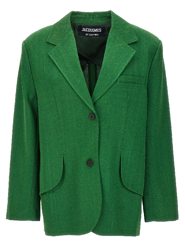 JACQUEMUS 24E241JA0541547DARKGREEN 関税送料込 Jacquemus Logo Sweatshirt | Green | FARFETCH