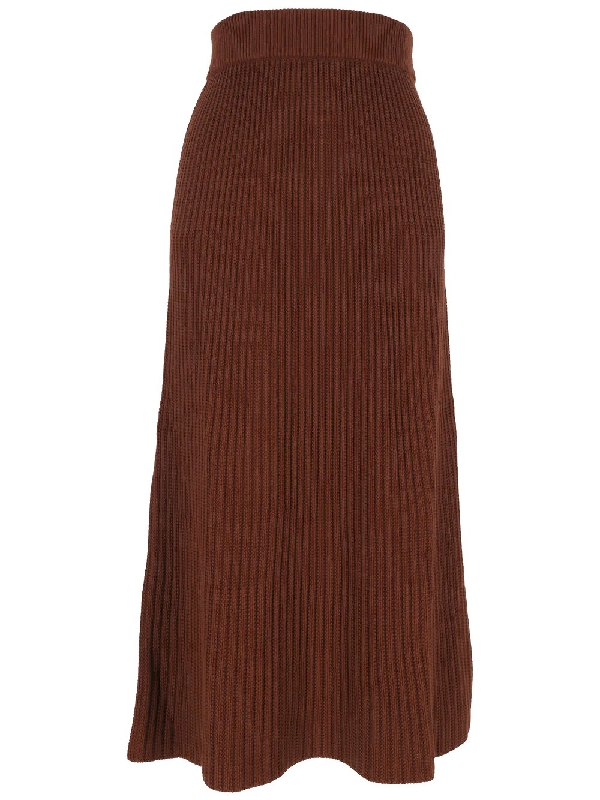 LOROPIANA 池田フリツミティスカト FAN9692 P08U 로로피아나(Loro Piana) IKEDA 실크 코튼 스커트 FAN9692 P08U
