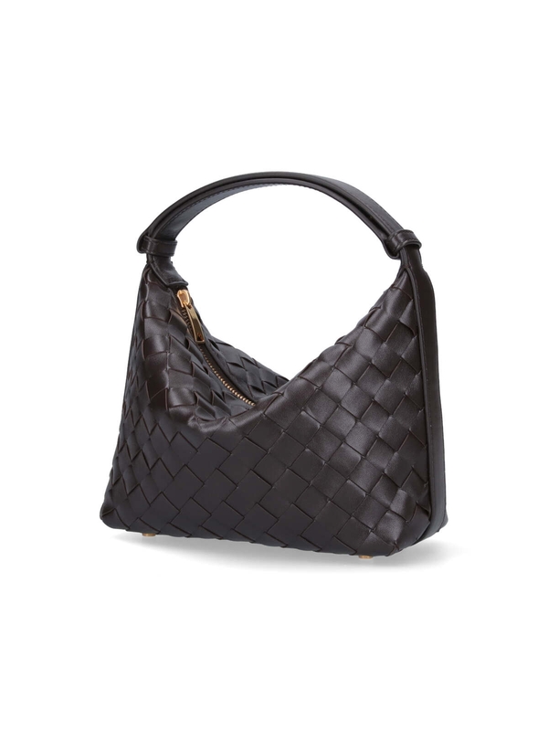 보테가 베네타(BOTTEGA VENETA) 인트레치아토 레더 미니 월리스