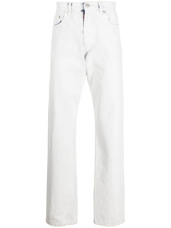 메종 마르지엘라(Maison Margiela) 화이트 코튼 데님 팬츠 SI1LA0002S30561 967 | jentestore