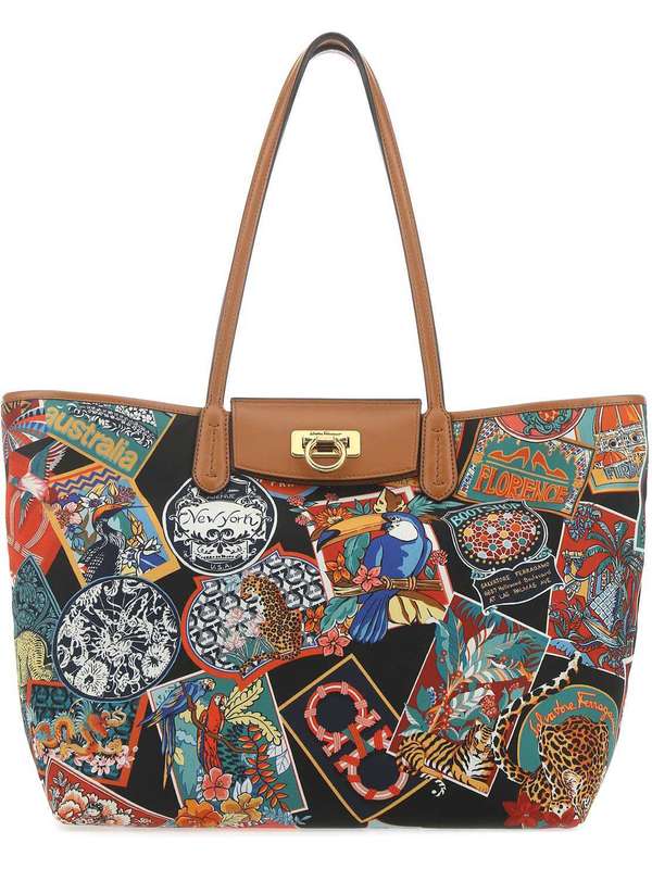 페레가모(FERRAGAMO) 지오메트릭 트래블 토트백 스몰 21I012743001 ETIMULFONNERSEL | jentestore