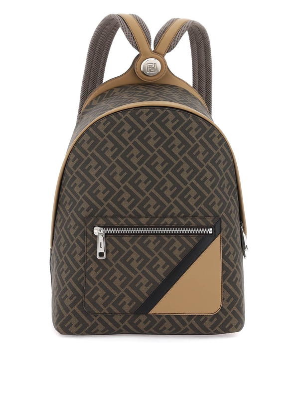 펜디(FENDI) CHIODO 디아그널 FF 프린팅 백팩 7VZ076 A9XS F1IKC