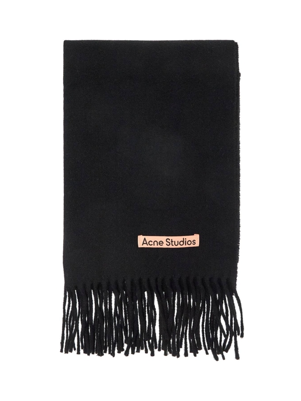 아크네 스튜디오(Acne Studios) 로고 캐시미어 프린지 머플러 CA0156 900 | jentestore