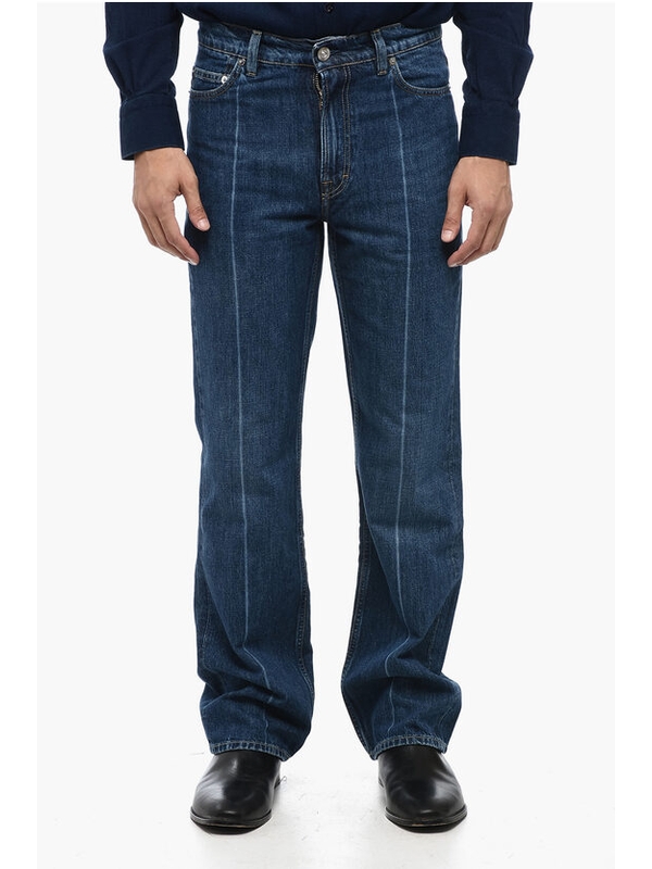 ☆人気☆【OUR LEGACY】☆BOOT CUT Mid Blue Crease Denim☆ OUR LEGACY | 70S CUT / MID BLUE CREASE DENIM フレアデニム