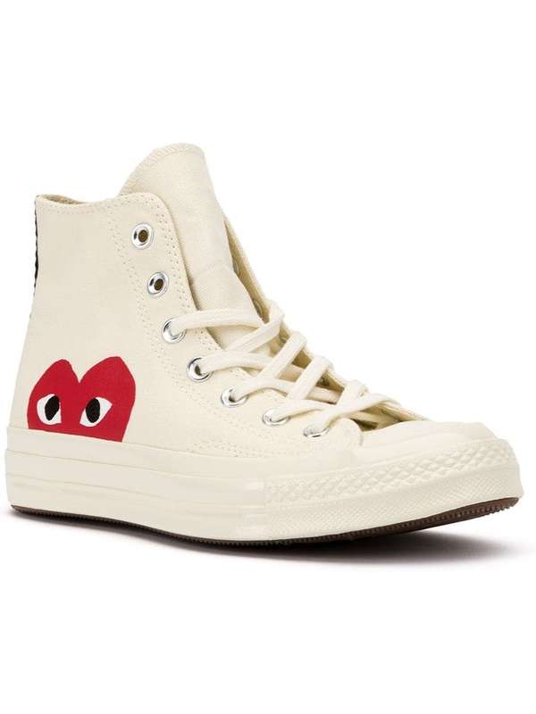 꼼데가르송(COMME des GARCONS) 하트로고 캔버스 하이탑 스니커즈 P1K112U CHUCKTAYLOR2 | jentestore