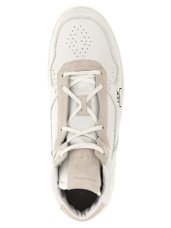 어콜드월(A-COLD-WALL) LUOL 레더 하이탑 스니커즈 ACWUF085OPTWHT | jentestore