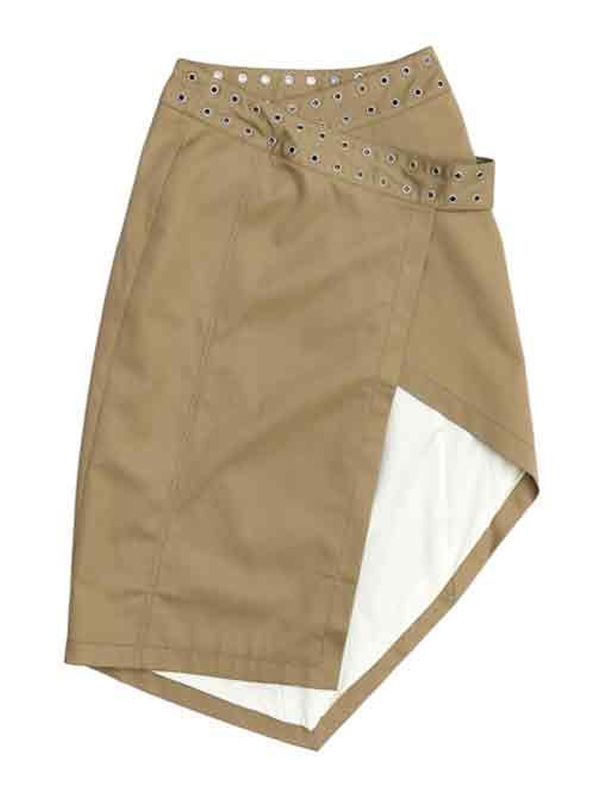 로로피아나(Loro Piana) CLEA 체크 실크 스커트 FAP3865 T1QG