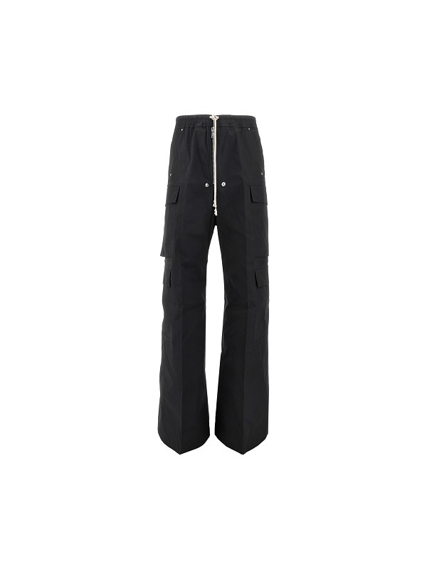 릭오웬스(Rick Owens) 릭오웬스 블랙 캐주얼 팬츠 RU02E1339TE09 | jentestore
