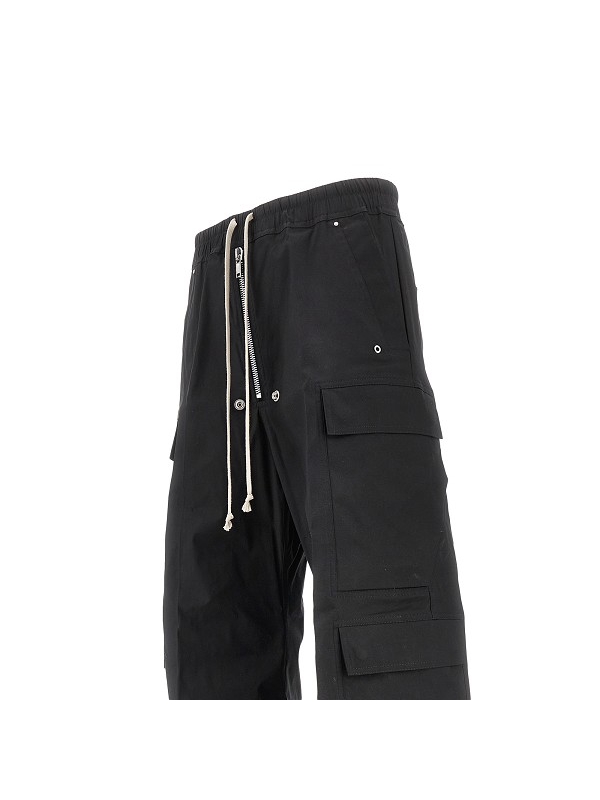 릭오웬스(Rick Owens) 릭오웬스 블랙 캐주얼 팬츠 RU02E1339TE09 | jentestore