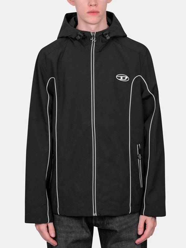 DIESEL A06149 0DGAM 9XX ウインド ブレーカー L 디젤(DIESEL) 디젤 블랙 자켓 A06149-0DGAM-9XX | jentestore