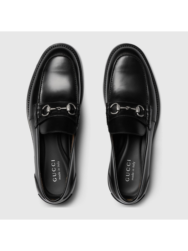 Mens loafer with horsebit — Black — foto 4