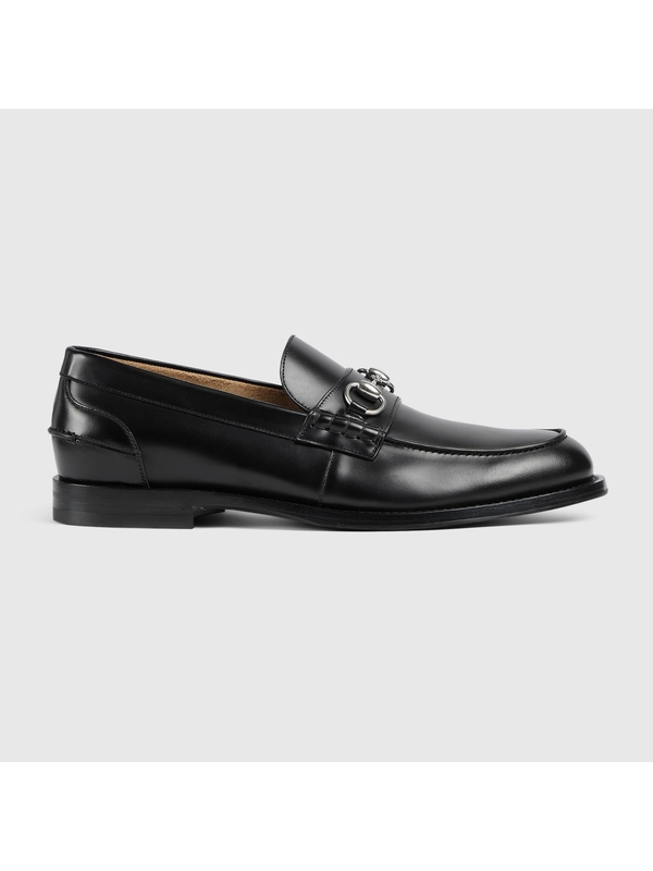 Mens loafer with horsebit — Black — foto 1