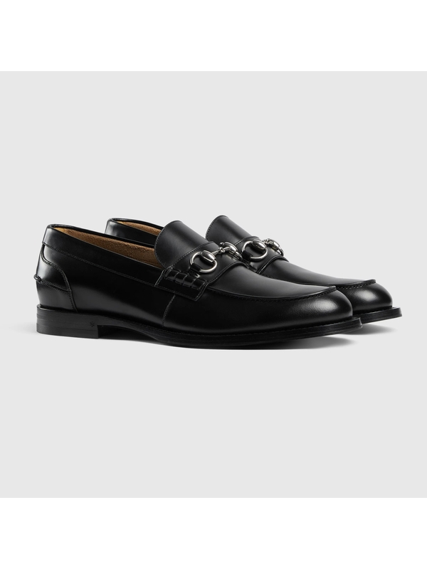 Mens loafer with horsebit — Black — foto 3