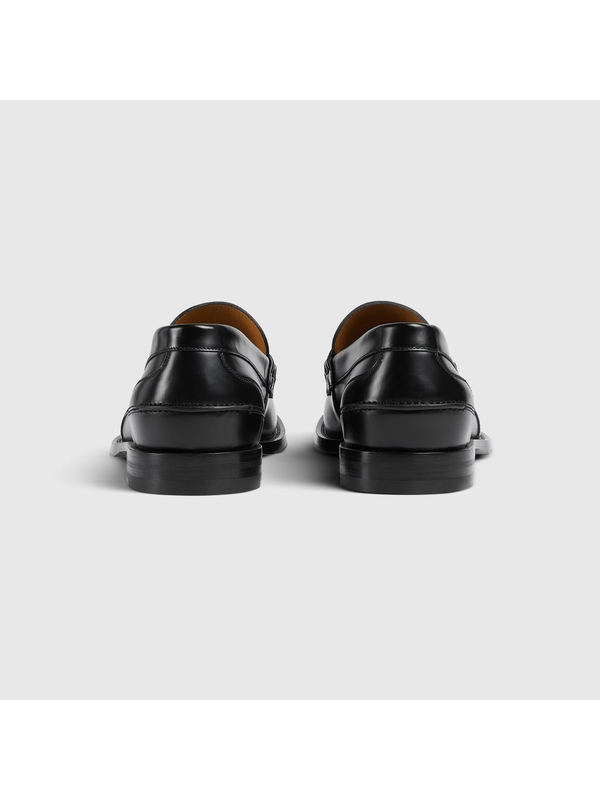 Mens loafer with horsebit — Black — foto 2