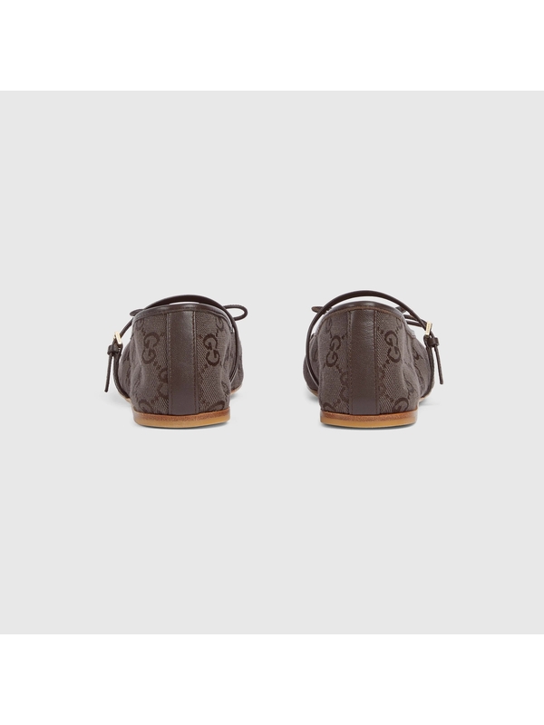 Womens gucci horsebit ballet flat — Cocoa/cocoa — foto 3