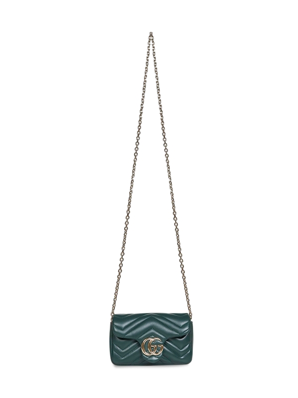 GG marmont mini shoulder bag — Green/green — foto 1