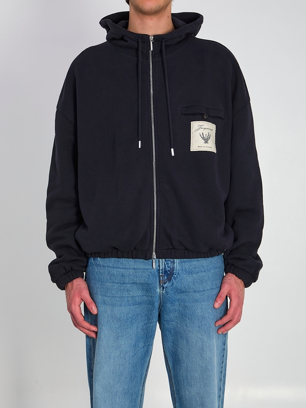 자크뮈스(JACQUEMUS) 자크뮈스 네이비 후드 HOM00302AJ002623EO | jentestore