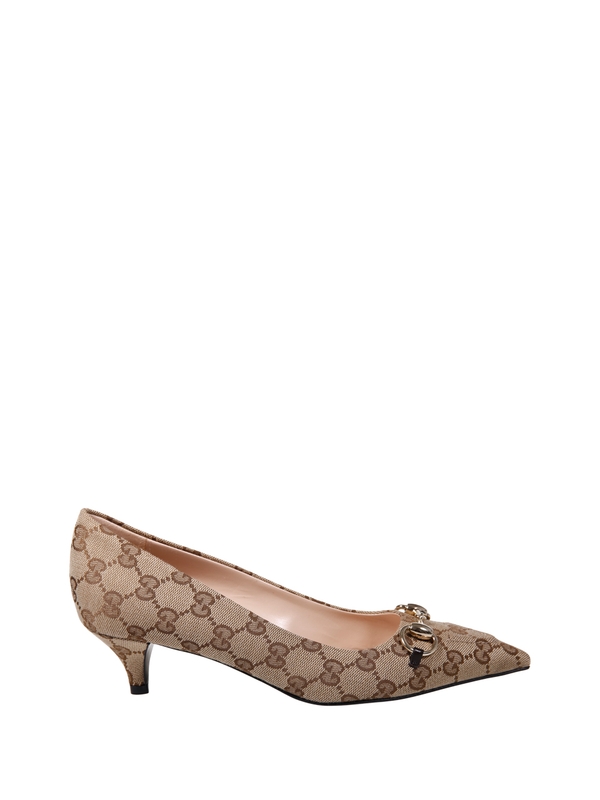 Womens pump with horsebit — Beige ebony/cocoa — foto 1