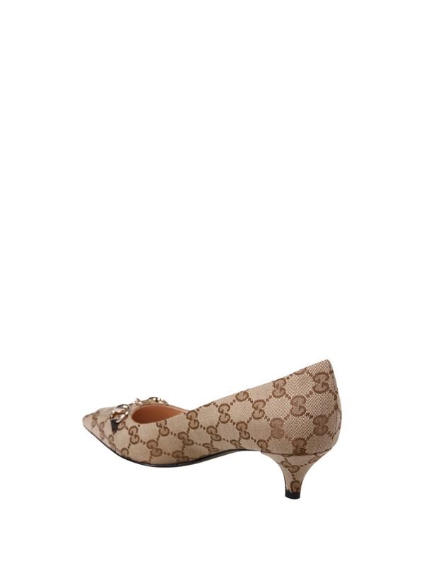 Womens pump with horsebit — Beige ebony/cocoa — foto 3