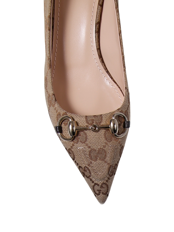 Womens pump with horsebit — Beige ebony/cocoa — foto 4