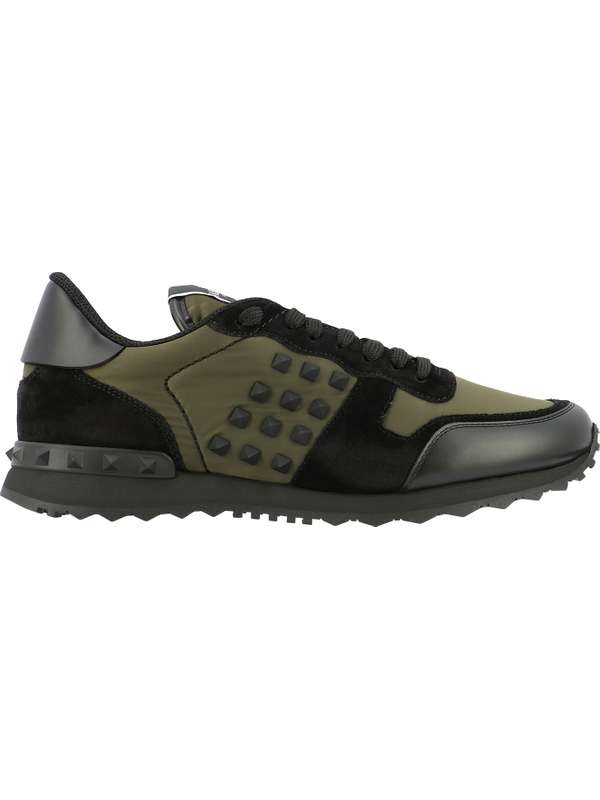 발렌티노(VALENTINO) 카키 락스터드 락러너 스니커즈 WY2S0748VBUGC9 | jentestore