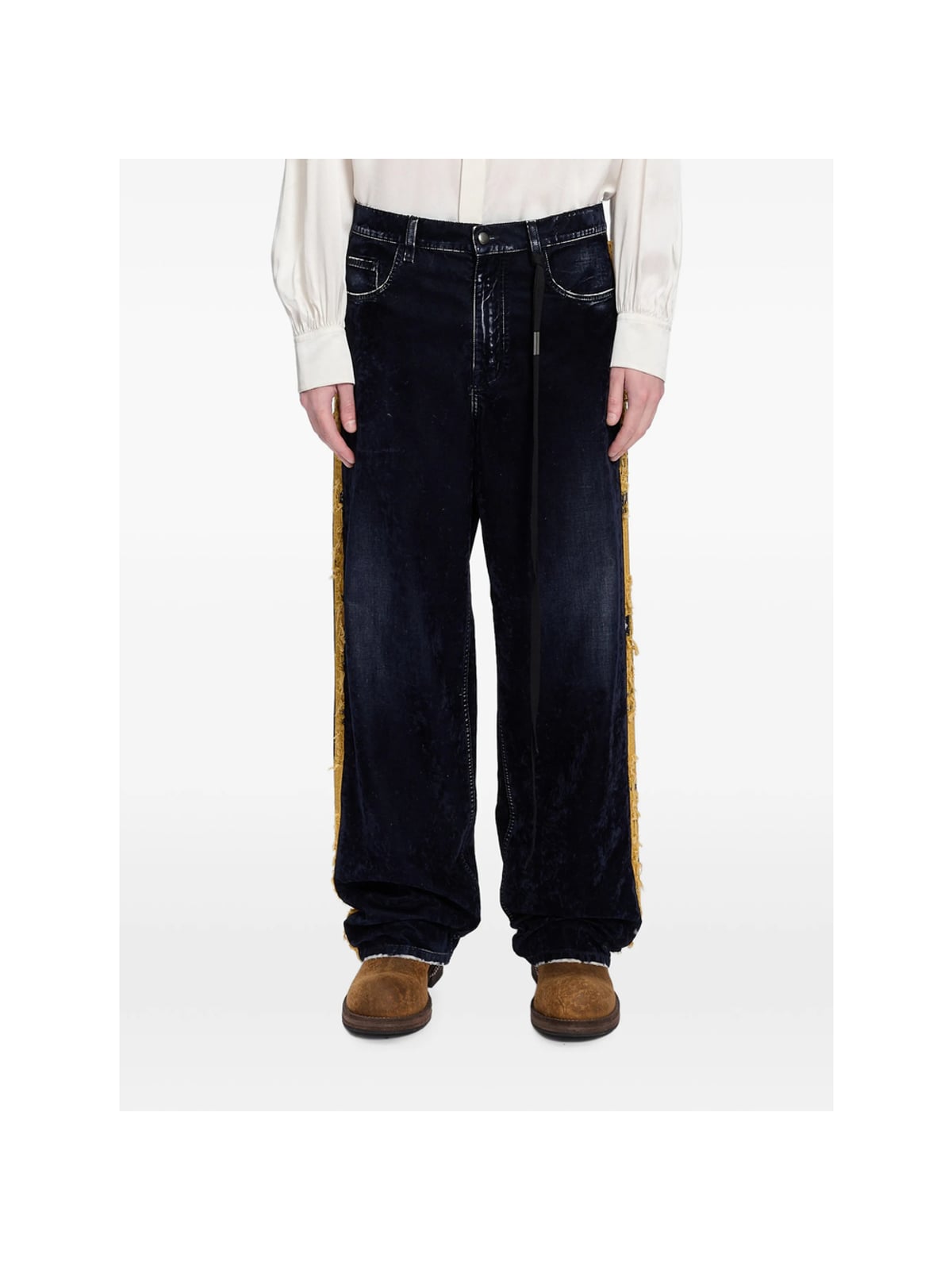 앤 드뮐미스터(ANN DEMEULEMEESTER) 앤 드뮐미스터 블루 데님 팬츠 B0014474 FA773 590 ...