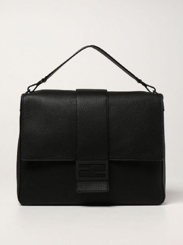 펜디(FENDI) FF 로고 레더 바게트 메신저백 7VA536AG0L F0QA1