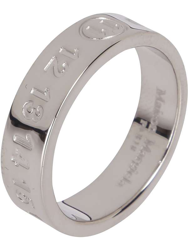 アクセサリー Maison Margiela Number Ring SM1UQ0024 MM6 Maison Margiela numbers-motif Ring | Silver | FARFETCH PL