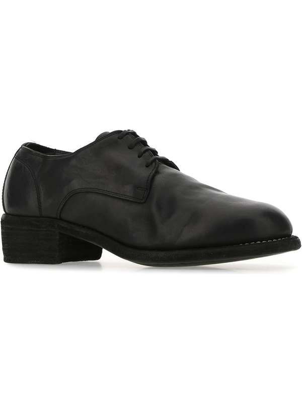 구이디(GUIDI) 792 빈티지 레더 더비 슈즈 792HFG BLKT | jentestore