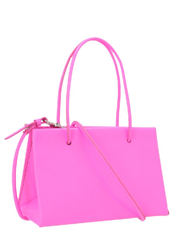 메데아(MEDEA) CYDONIA 로고 레더 미니 숄더 백 22SMEBO017NEONPINK