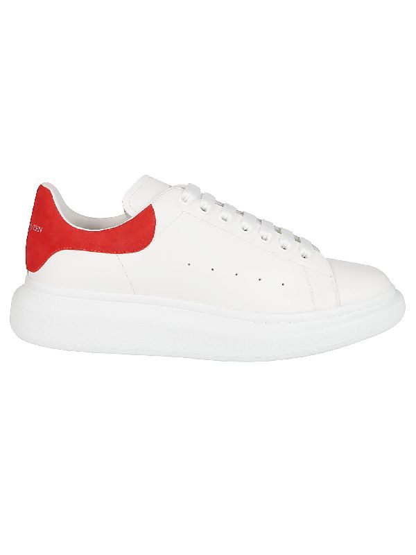 알렉산더 맥퀸(Alexander McQUEEN) 레드 스웨이드탭 오버솔 스니커즈 553680 WHGP79676 | jentestore