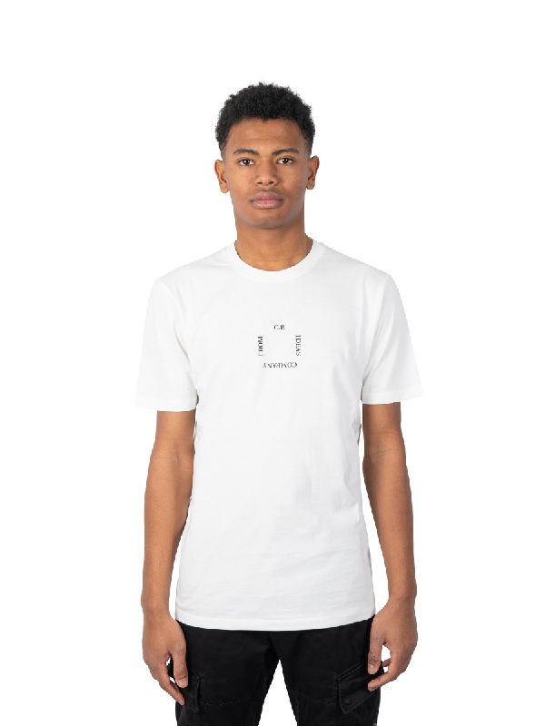 씨피 컴퍼니(C.P. COMPANY) IDEA 로고 티셔츠 12CMTS122A006011W-103-SS22 | jentestore