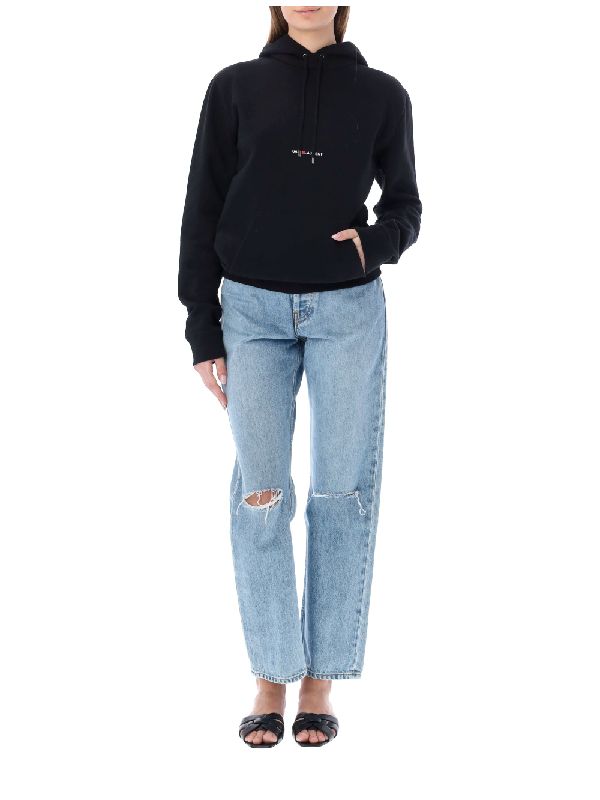 생로랑(SAINT LAURENT) 자수 로고 후드 22P677256YB2EZ#1035 | jentestore
