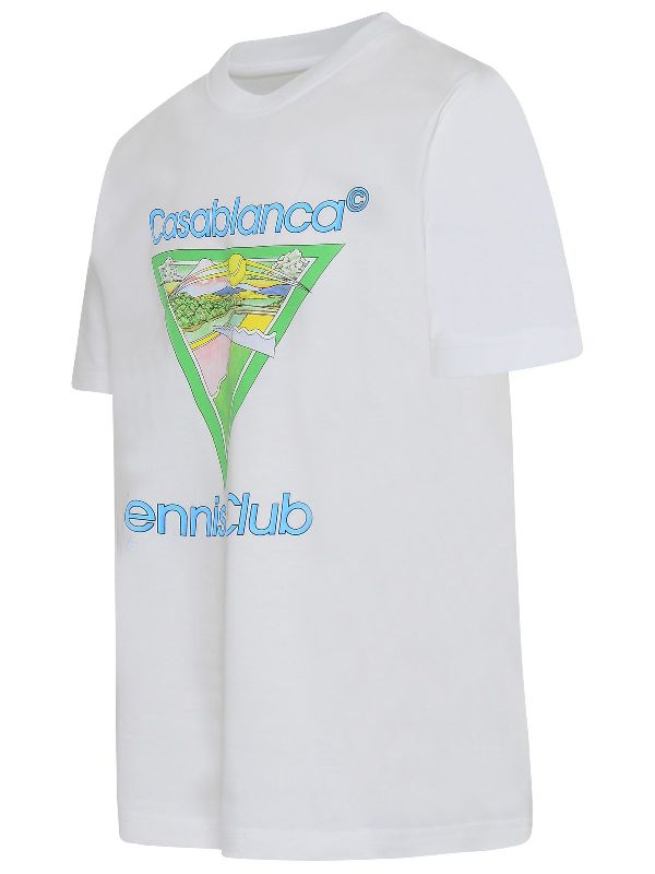 카사블랑카(CASABLANCA) 테니스클럽 아이콘 프린팅 티셔츠 MS22JTS001 
