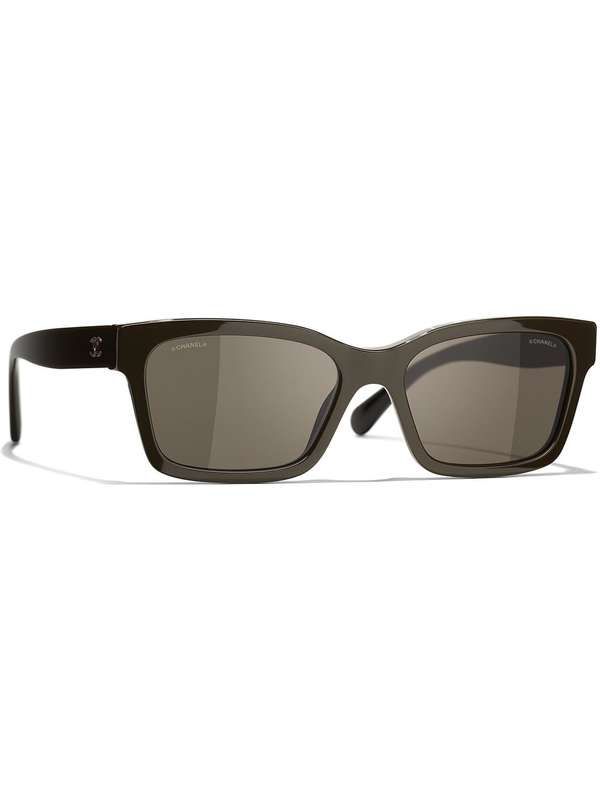 샤넬 아이웨어(CHANEL EYEWEAR) 로고 템플 스퀘어 선글라스 CH5417 1460/3 jentestore