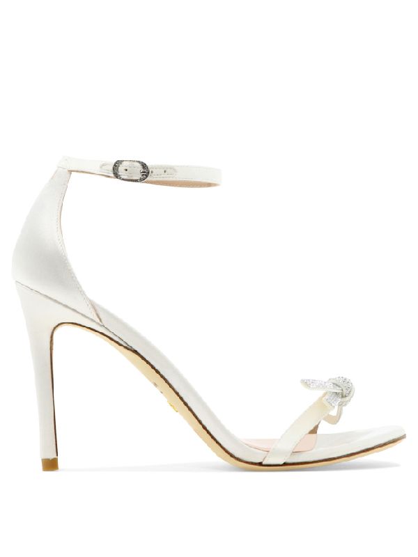 스튜어트 와이츠먼(STUART WEITZMAN) 누디스트 보우 장식 샌들힐 NUDIST SW BOW 100 SANDALWHITE | jentestore