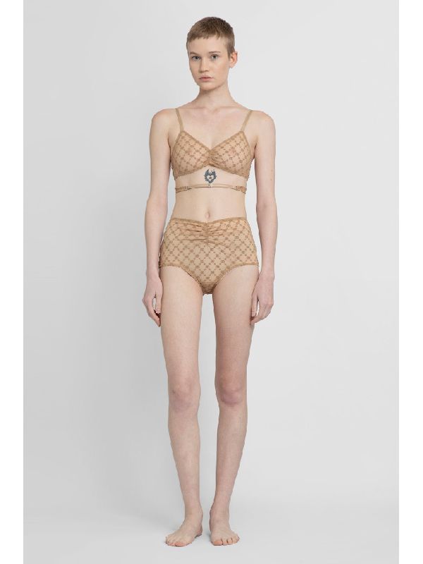 Gucci - GG Tulle Lingerie Set in Beige Gucci