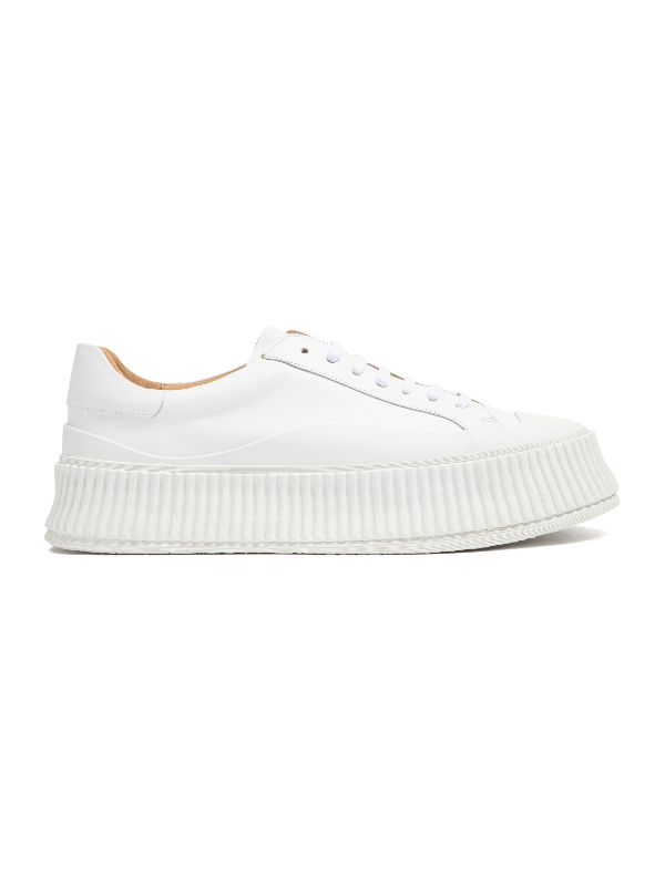 질샌더(JIL SANDER) 화이트 플랫폼 스니커즈 J32WS0018.P4833