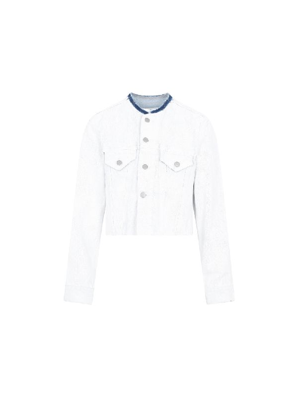 메종 마르지엘라(Maison Margiela) 블리치 카라리스 데님 자켓 SI1AM0009.S30561 967 | jentestore