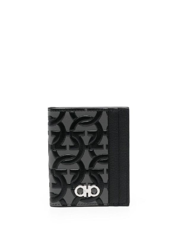페레가모(FERRAGAMO) 간치니 모노그램 장식 카드지갑 6610800753687 | jentestore