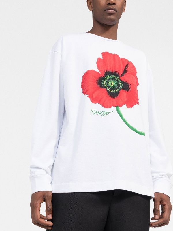 겐조(KENZO) 플라워 로고 포피 탑 FC65TS4174SY 01 | jentestore